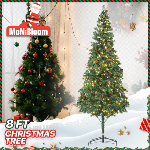 8ft green pine artificial - green,