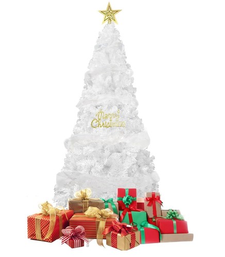 Mksy 8ft artificial pine - pine, white