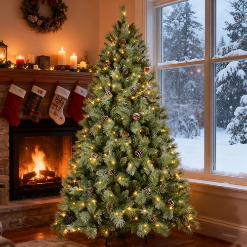 Prelit artificial snow - 8, ft